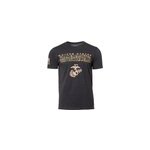 T - shirt usmc marpat camo text heather black - xl