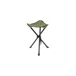 Tabouret pliable  trois pieds - olive