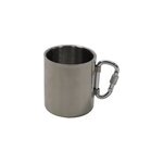 Tasse en acier inoxydable avec mousqueton 300 ml - default title