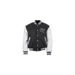 Veste de baseball ny patch blanc - s