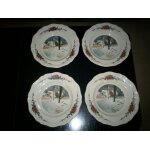 11 assiettes creuses obernai faenceries sarreguemines