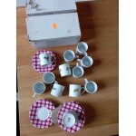 12 tasses et sous - tasses neuves porcelaine harmonie