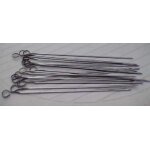 15 pics a brochette longueur 34 cm - inox france - années 70 / 80 15 pics a brochette longueur 34 cm - inox france - années 70 / 80