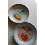 2 assiettes pour enfants, en porcelaine 2 assiettes pour enfants, en porcelaine