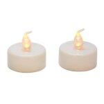 2 bougies scintillante chauffe plat a led