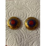 2 muselets champagne pommery dors