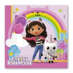 20 serviettes papier gabby maison magique 33cm