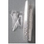 25 gobelets facet 7cl transparent pour mise en bouche - plastique lger - diamtre 5cm - hauteur 6cm ...
