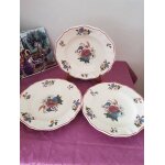 3 assiettes creuses anciennes sareegumines agreste