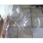 3 grands verres a cognac, armagnac ou autre - annes 70 / 80 - hauteur 16cm, diamtre 10cm env. au plus ...