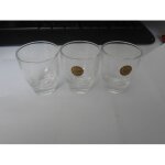 3 verres a liqueur cristal d'arques
