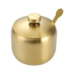 304 bouteilles de sauce crative en acier inoxydable, pot d'huile de sauce chili de cuisine, pot de sel ...