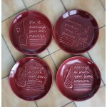 4 assiettes a fromage.