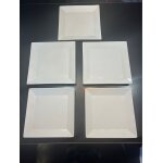4 assiettes plates porcelaines (pizza)