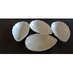 4 coupelles a avocat en porcelaine blanche de philippe deshoulires