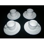 4 tasses a café avec soucoupes en porcelaine guy degrenne 4 tasses a café avec soucoupes en porcelaine guy degrenne
