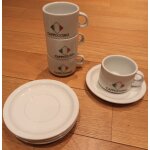 4 tasses et soucoupes a cappuccino