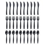 48 pièces couteau fourchette cuillère kit couverts en plastique portable pour barbecue partie stove 48 pièces couteau fourchette cuillère kit couverts en plastique portable pour barbecue partie stove
