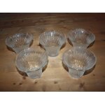 5 coupes a glace en verre 5 coupes a glace en verre