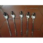 5 cuill�res a moka m�tal argent�
