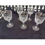 5 verres a vin rouge en cristal d'arques modèle saint germain 5 verres a vin rouge en cristal d'arques modèle saint germain