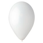 50 ballons latex blanc biodegradable 30cm