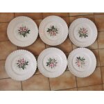 6 assiettes plates bagatelle lun�ville
