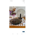 6 assiettes plates grises