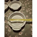 6 cassolettes blanches four 12, 5 cm - 2, 5 cm