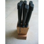 6 couteaux a steak , lame acier inox , avec socle coutellerie de thiers