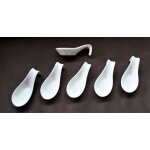 6 cuillres de mise en bouche en porcelaine