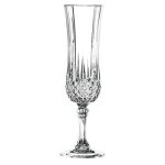 6 flutes a champagne cristal d'arcques