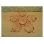 6 grandes tasses arcoroc rosaline verre rose