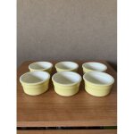 6 ramequins jaune