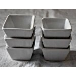 6 ramequins en porcelaine blanche