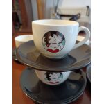 6 tasses a caf� avec coupelles betty boop