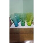 6 verres coca cola mcdonalds : bleu vert, jaune