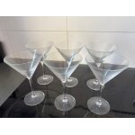 6 verres a cocktail martini