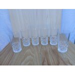 6 verres a orangeade cristal d'arques