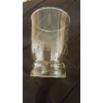 6 verres a vin en cristalin grav� - ann�es 50