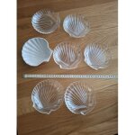7 coupelles en forme de coquilles saint - jacques