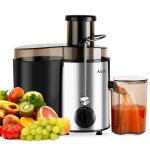 Aicok extracteur de jus frais, centrifugeuse fruits et lgumes 400w pour presse fruits entiers, centrifugeuse ...