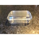 Ancien beurrier rtro vintage arcoroc en verre