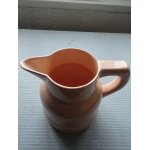 Ancien pichet en faence de longwy, rose poudr - art dco (annes 30)