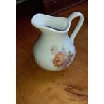 Ancien pot a lait, crmier en porcelaine limoges france cnp lierre sauvage - blanc, relief et motif floral ...