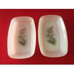 Ancien ravier beurrier petit plat vintage arcopal made in france opaline Ancien ravier beurrier petit plat vintage arcopal made in france opaline