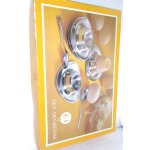 Ancien service coquetiers et ses cuillres en inox massif guy degrenne