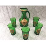 Ancien service a orangeade citronnade design verre made in italy vintage 1950