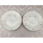 Ancien service de la table 4 assiettes plates porcelaine fine cnp berry france