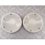 Anciennes assiettes creuses calottes faencerie de lunville k&g demi - porcelaine